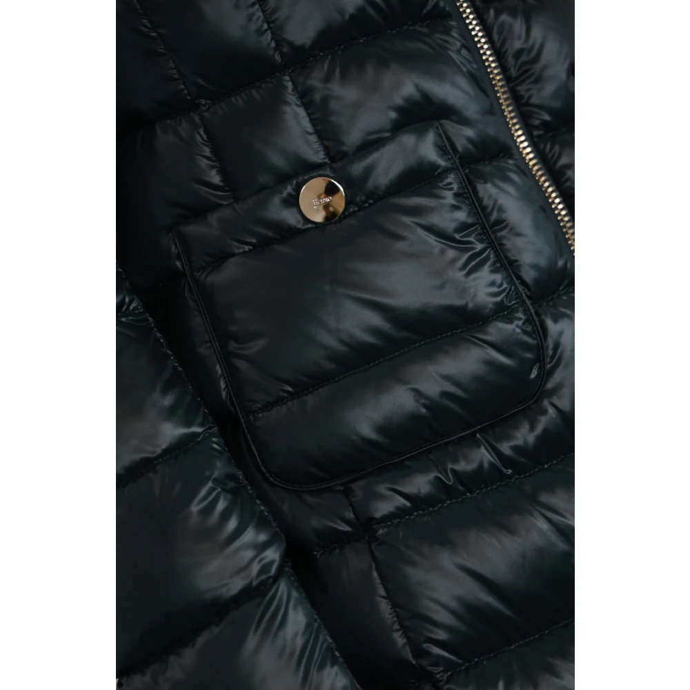 Herno Blauwe Gewatteerde Pufferjas Blue Dames
