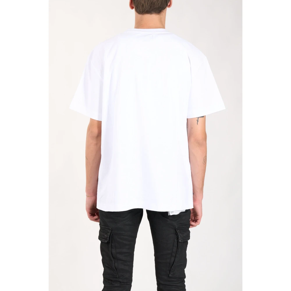 Purple Brand Vintage Logo Print T-shirt Gray Heren