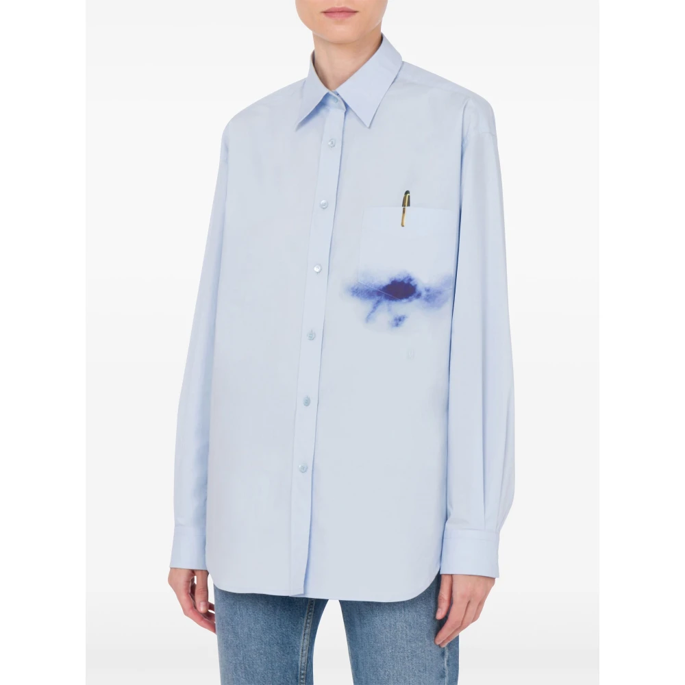 Moschino Stijlvolle Shirt voor Mannen Blue Dames