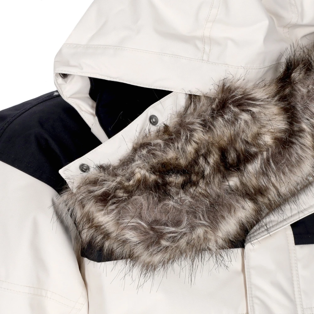 The North Face Gardenia White Black Lange Donsjas White Heren