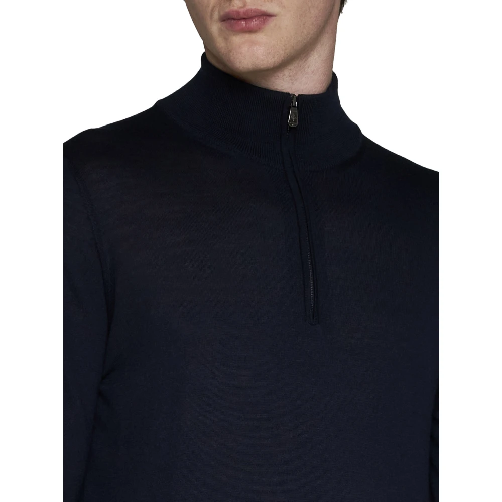 Piacenza 1733 Stijlvolle Sweaters in Wit Blauw Blue Heren
