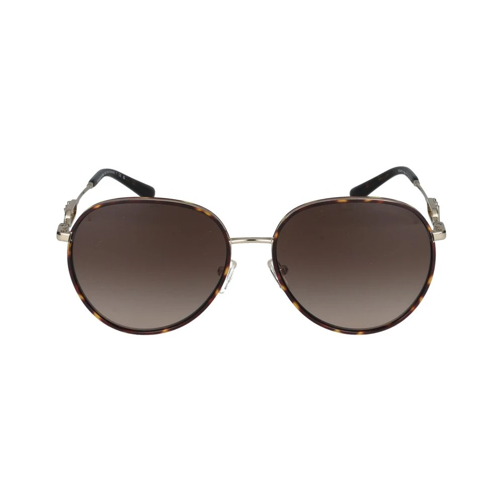 Michael Kors Women's Brown Empire Aviator Sunglasses