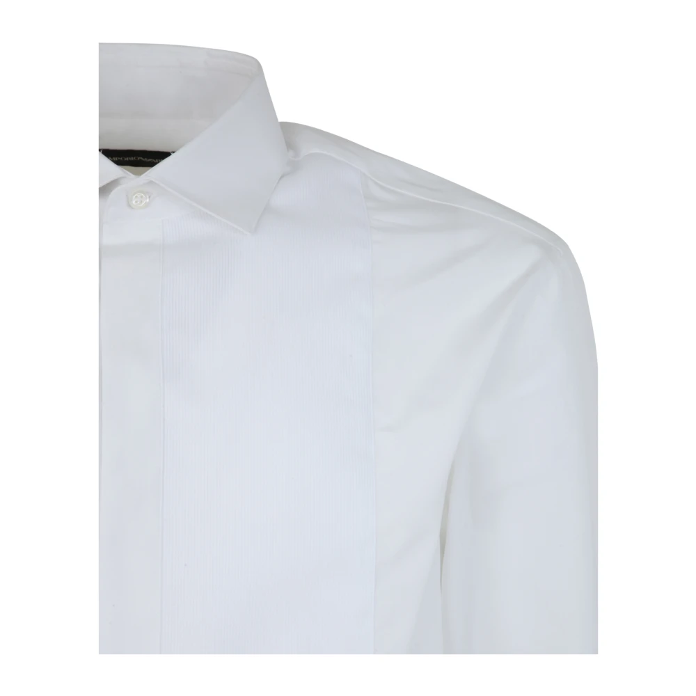 Emporio Armani Stijlvol Klassiek Overhemd voor Mannen White Heren