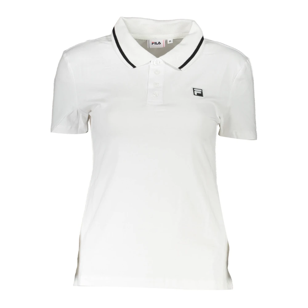 Fila Polo Tröja Kort Ärm Vit Kvinnor White, Dam