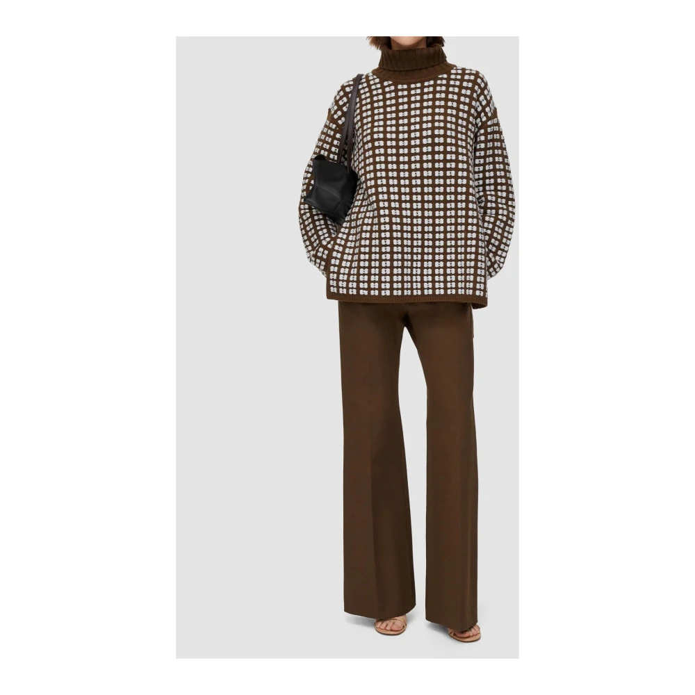 joseph Chunky Gebreide Hoge Hals Jumper Brown Dames