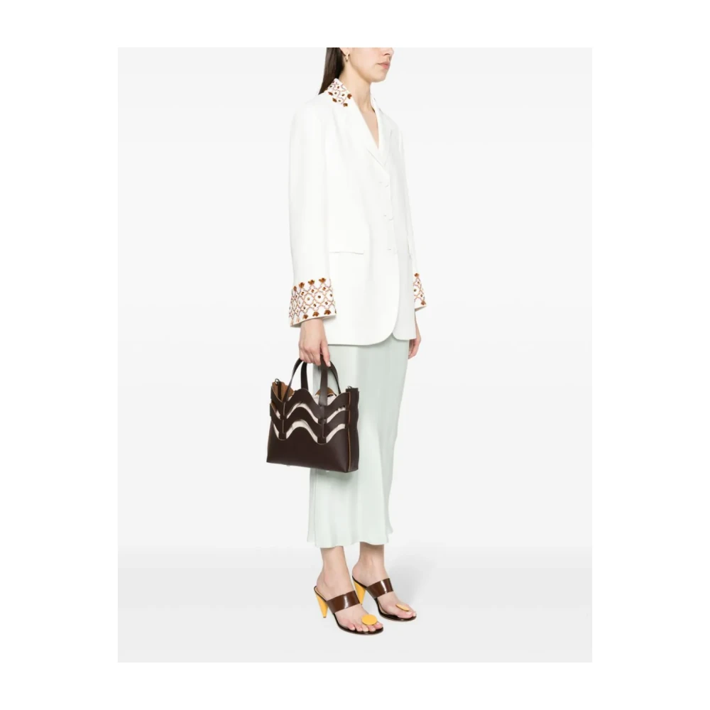 Zanellato Dune Amar Medium Tote Bag Brown Dames