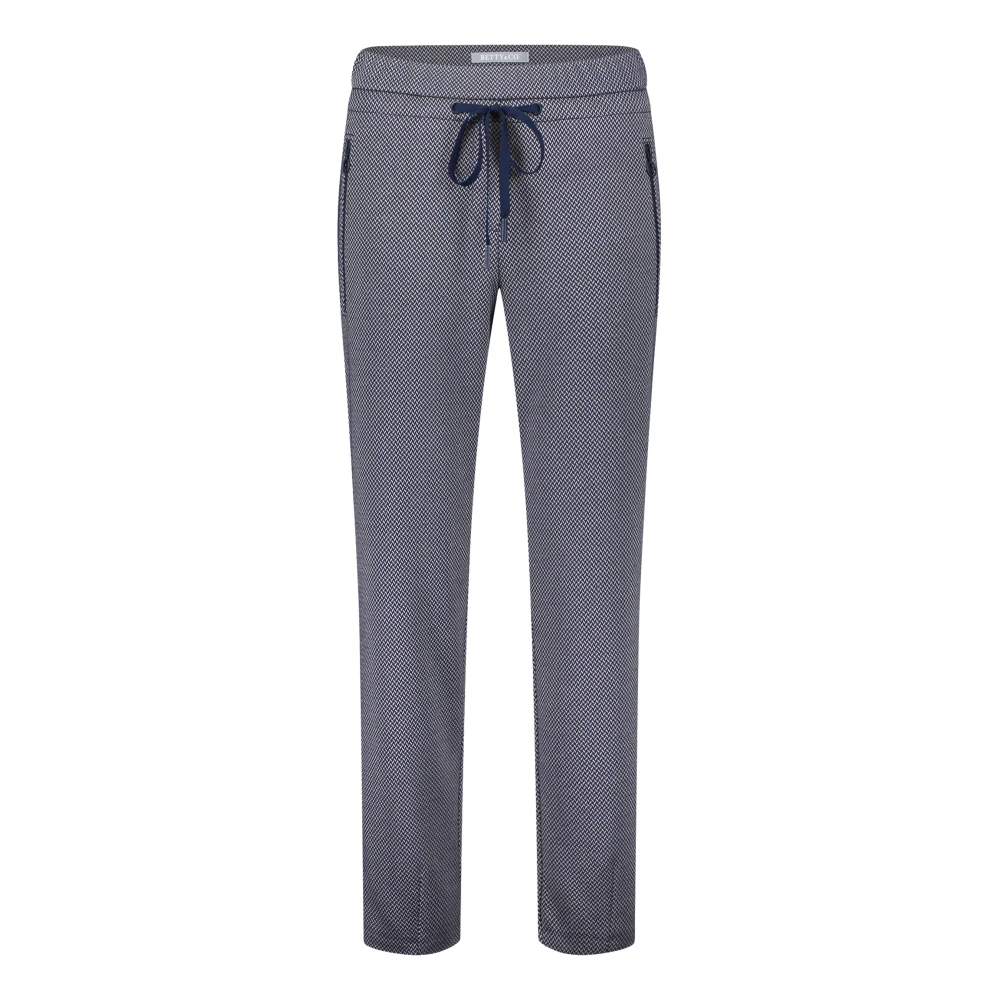 Betty & Co Modieuze Slip-On Broek met Ritszakken Blue Dames