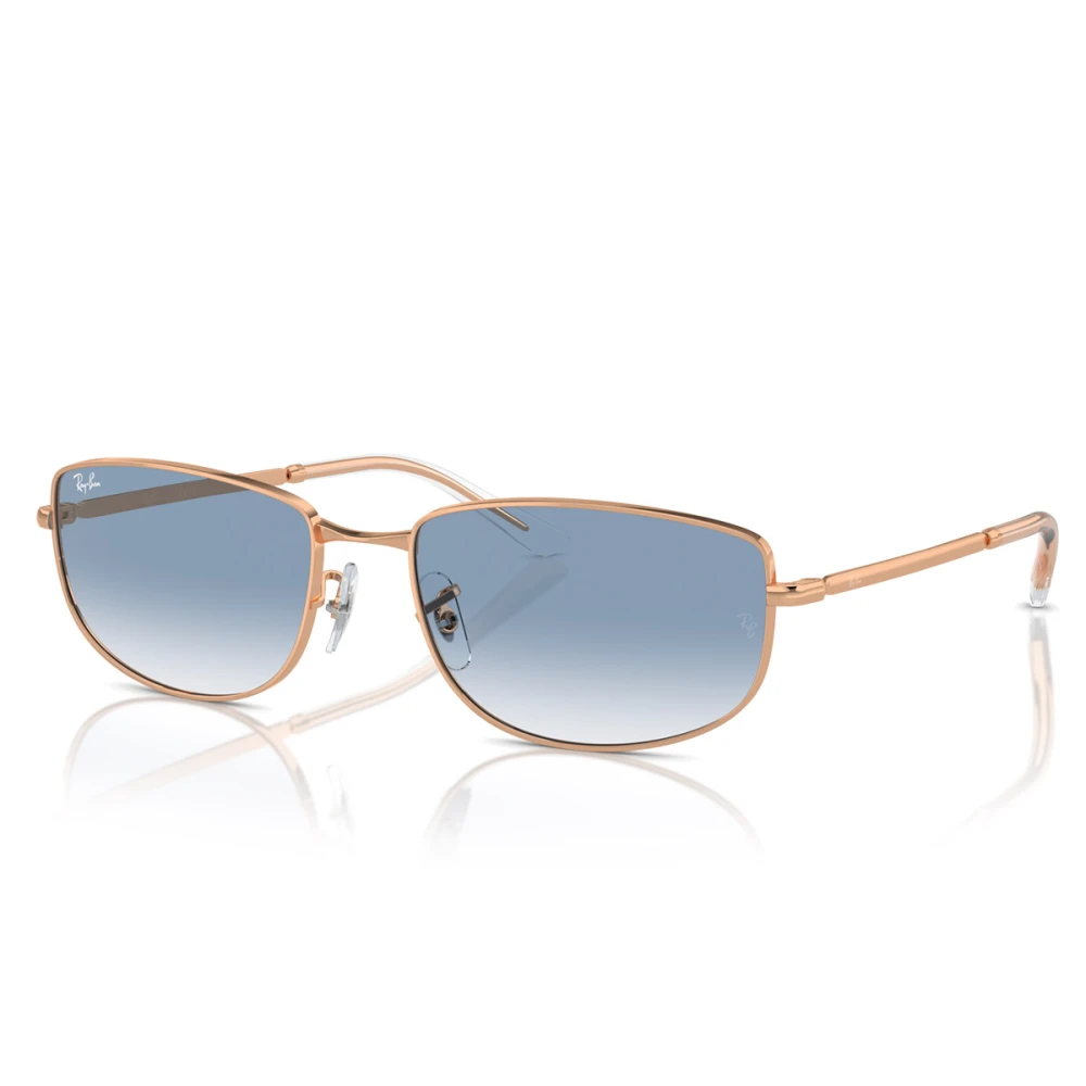 Ray-Ban Unisex Yellow Irregular Metal Sunglasses Blue Gradient - Sunglasses - 56 Mm - Accessories