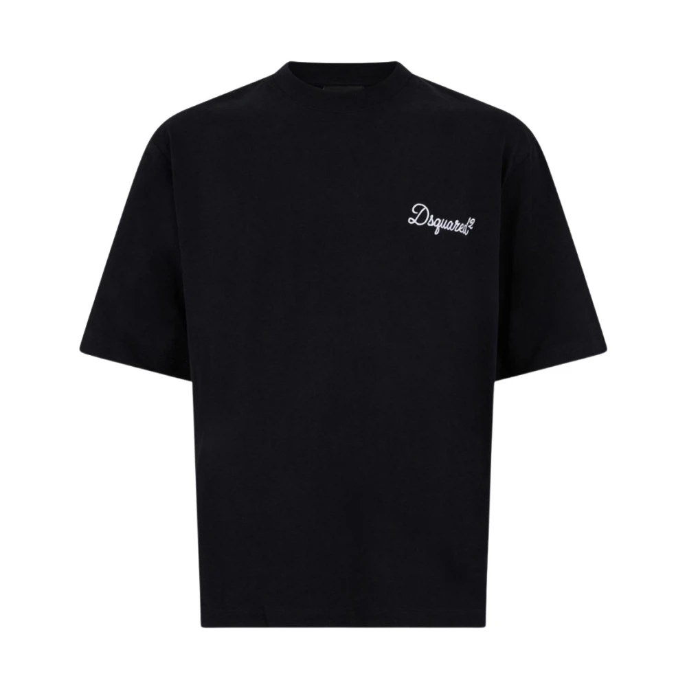 Dsquared2 Men's Black Logo T-Shirt - T-Shirts - S - Tops