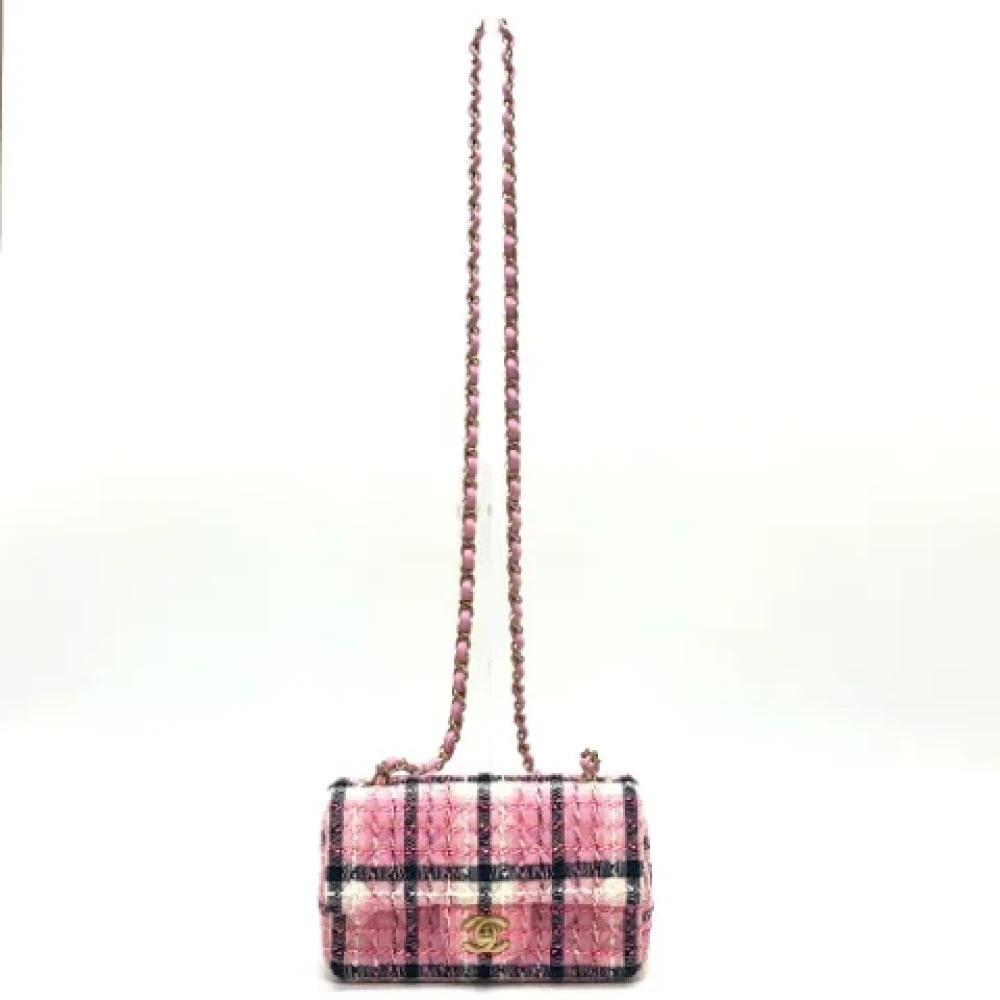 Chanel Vintage Pre-owned Fabric chanel-bags Pink Dames