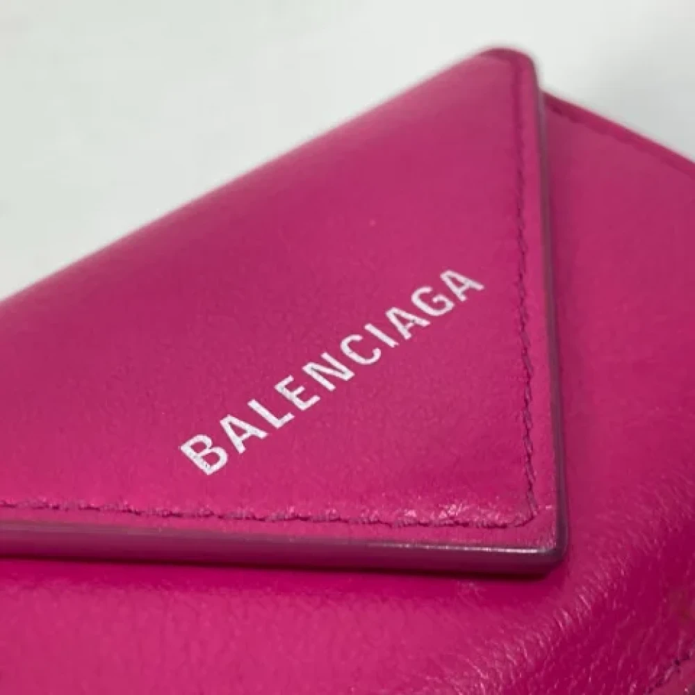 Balenciaga Vintage Pre-owned Leather wallets Pink Dames