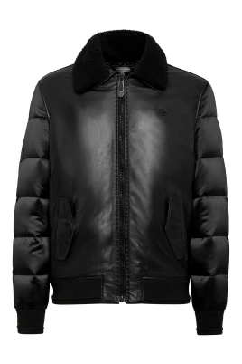 Lammsskinn och Nylon Down Bomber