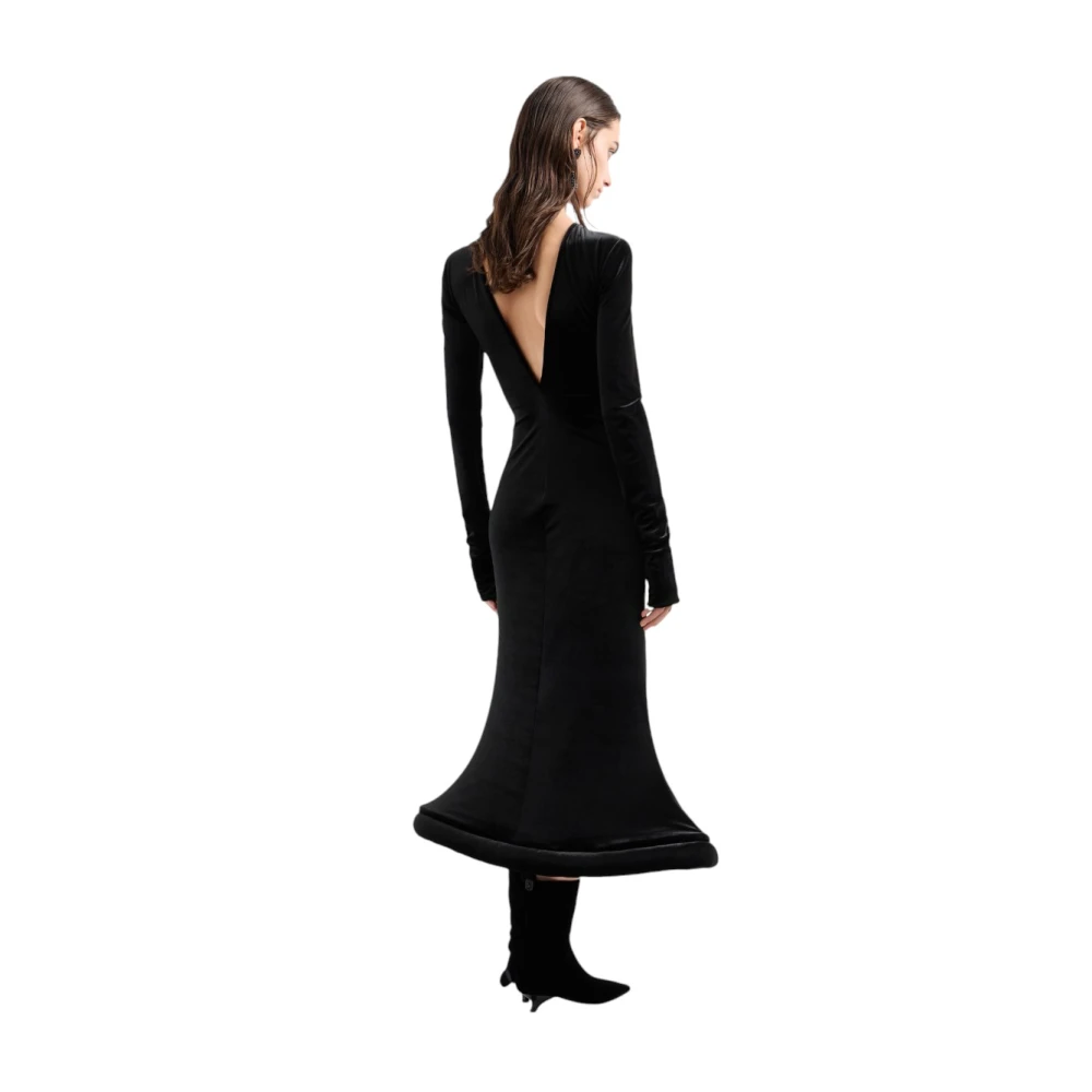 Emporio Armani Elegante Jurk voor Vrouwen Black Dames