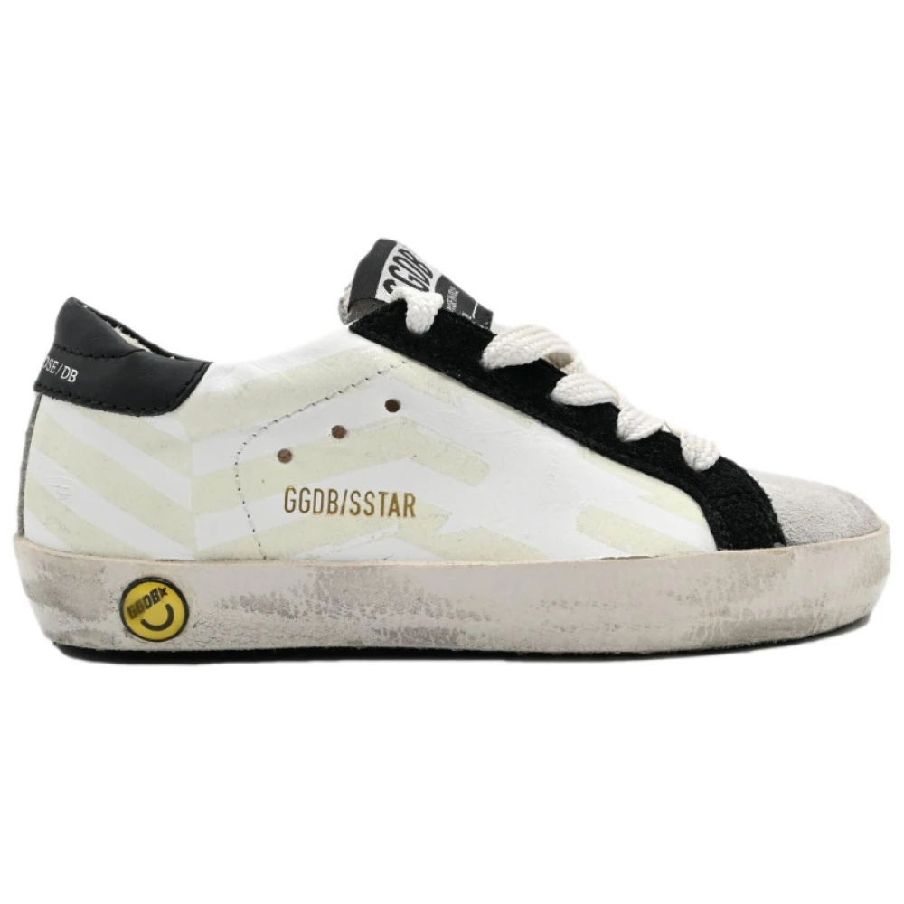 Golden Goose Svart Fluo Stripes Superstar Sneakers White, Unisex