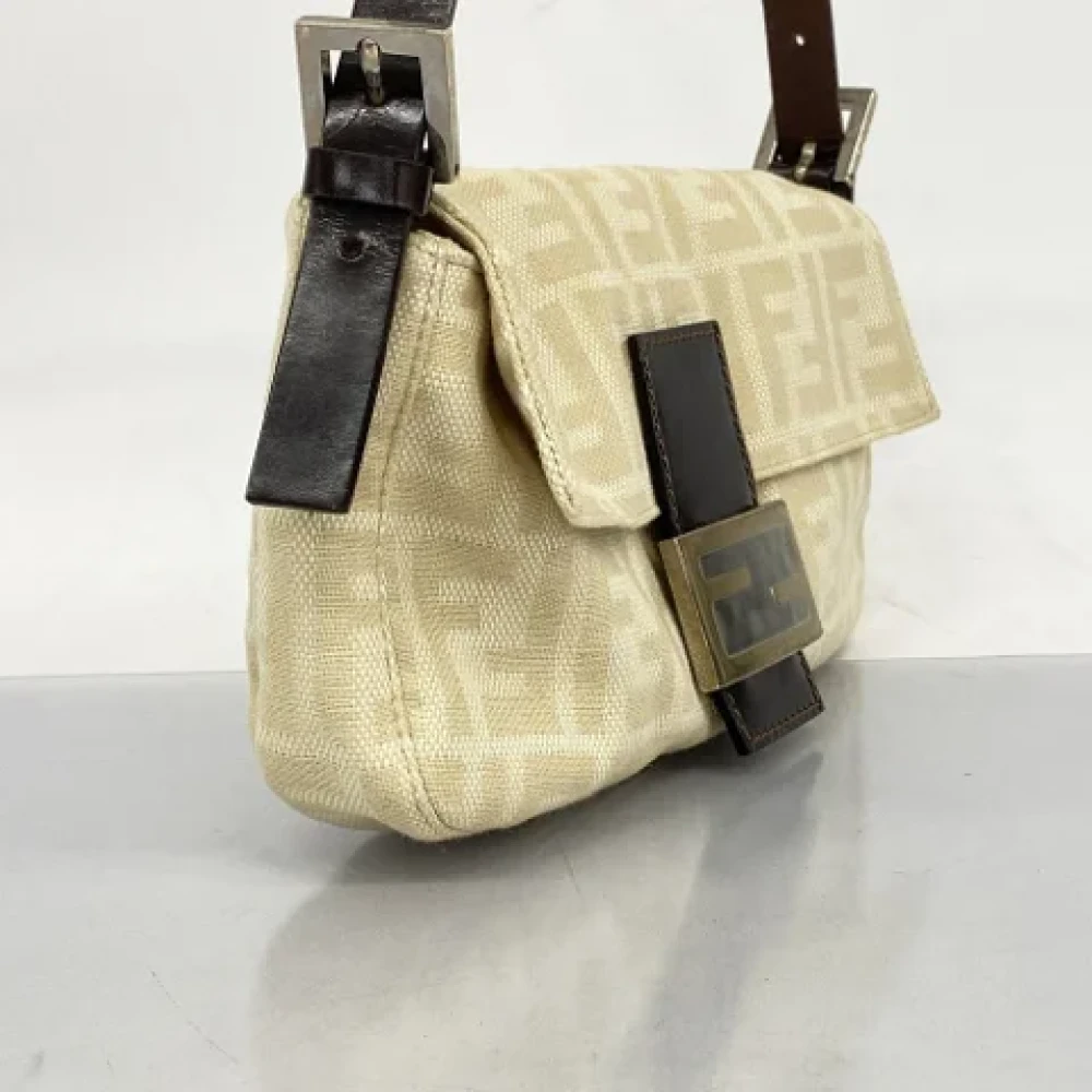 Fendi Vintage Pre-owned Canvas handbags Beige Dames