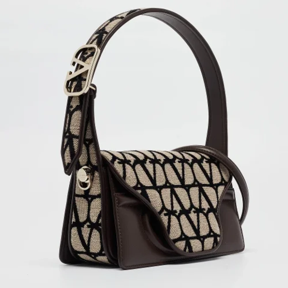 Valentino Vintage Pre-owned Canvas handbags Brown Dames
