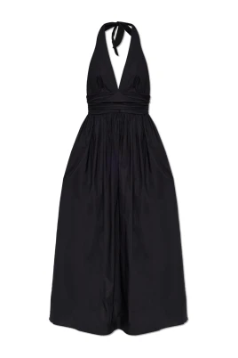 Plunge Halter Dress