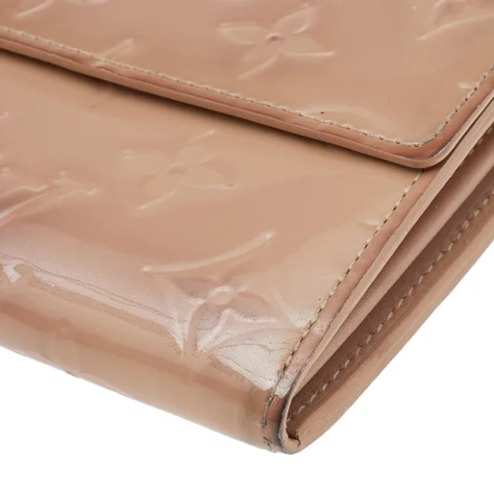 Louis Vuitton Vintage Pre-owned Leather wallets Beige Dames