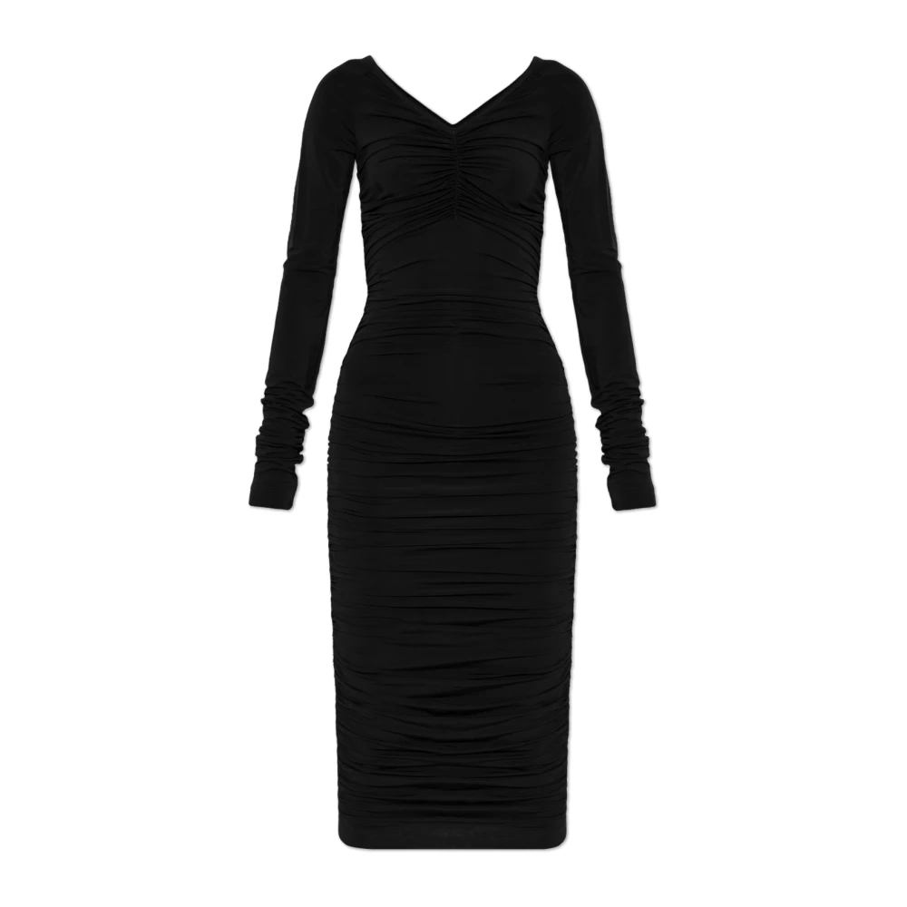 Dolce & Gabbana Gedrapeerde jurk Black Dames