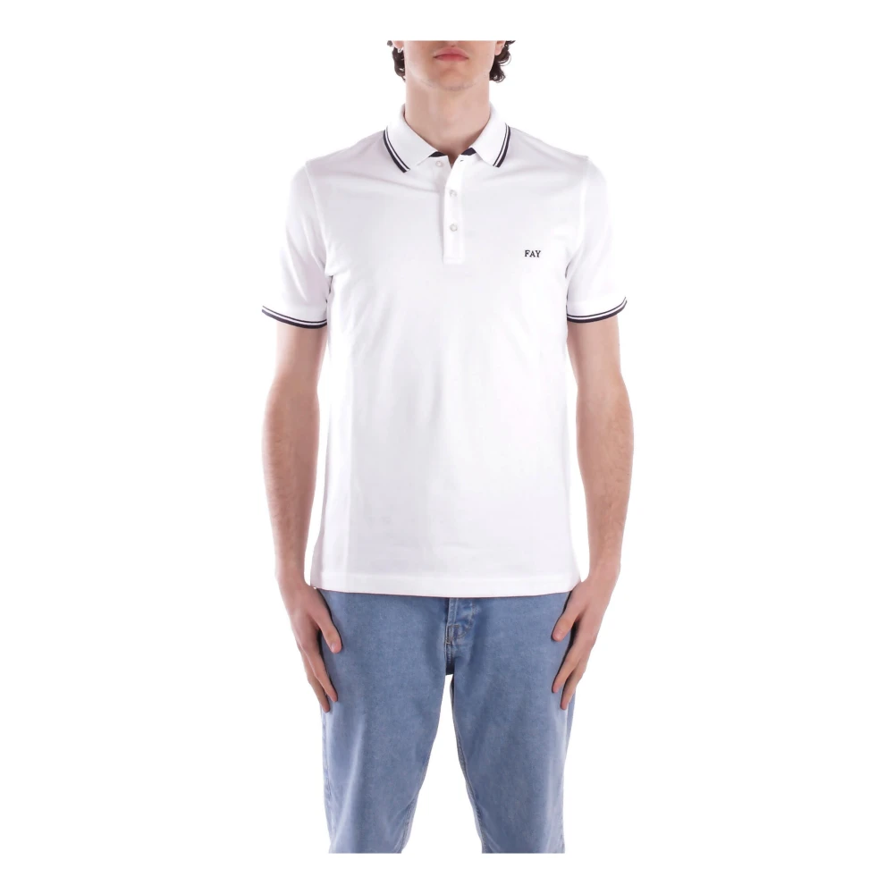 Fay - Tops > Polo Shirts - White - Fay - Modalova