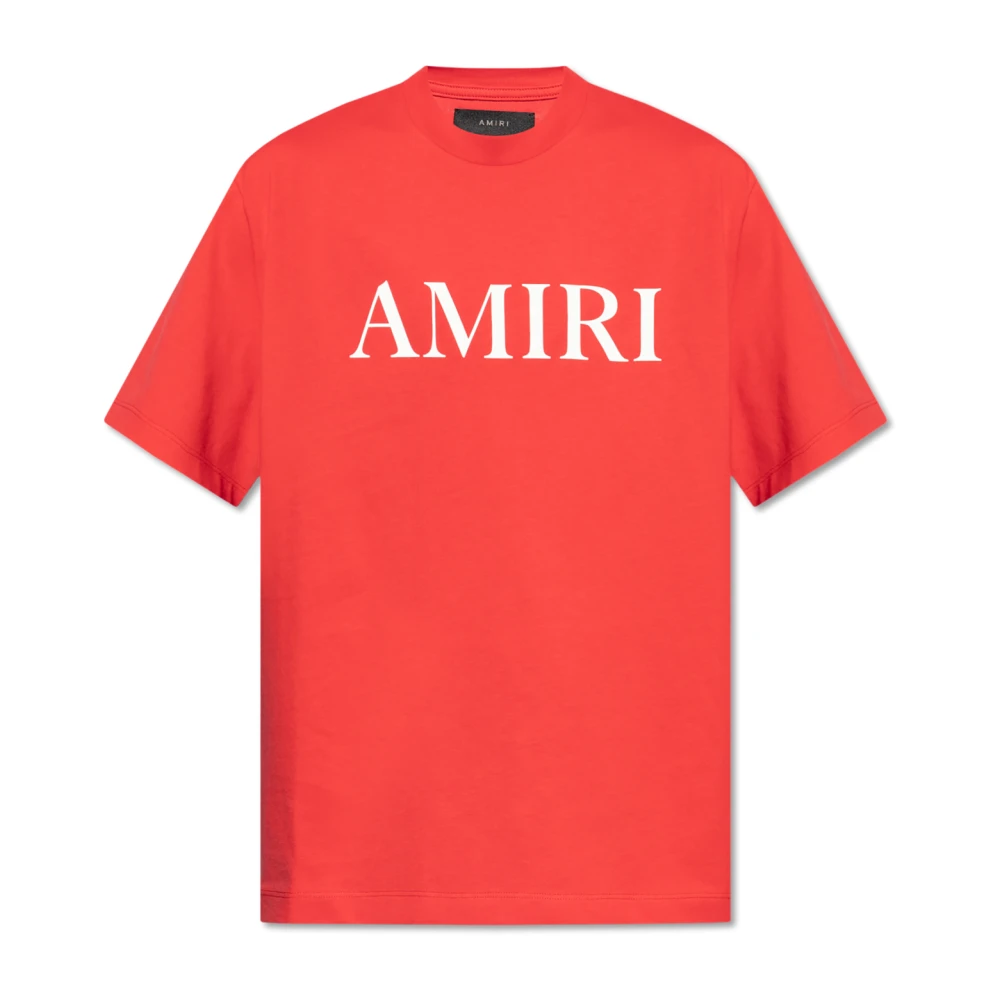 Amiri T-shirt met logo Red Heren