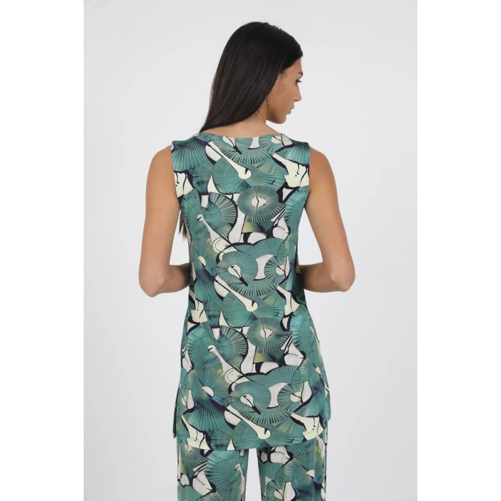 Alpha Studio Stijlvolle Casacca voor vrouwen Green Dames