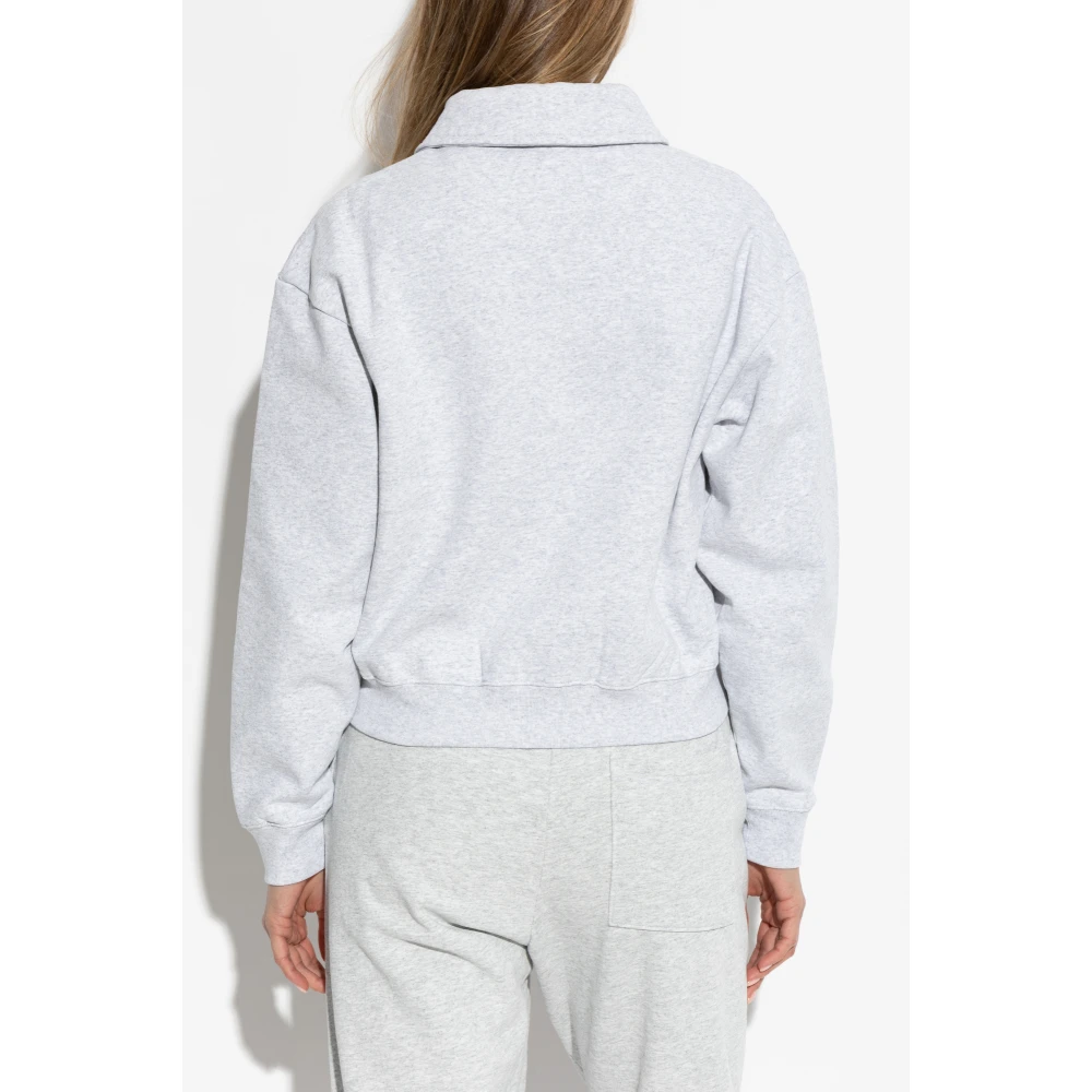 Sporty & Rich Sweatshirt met kraag Gray Dames