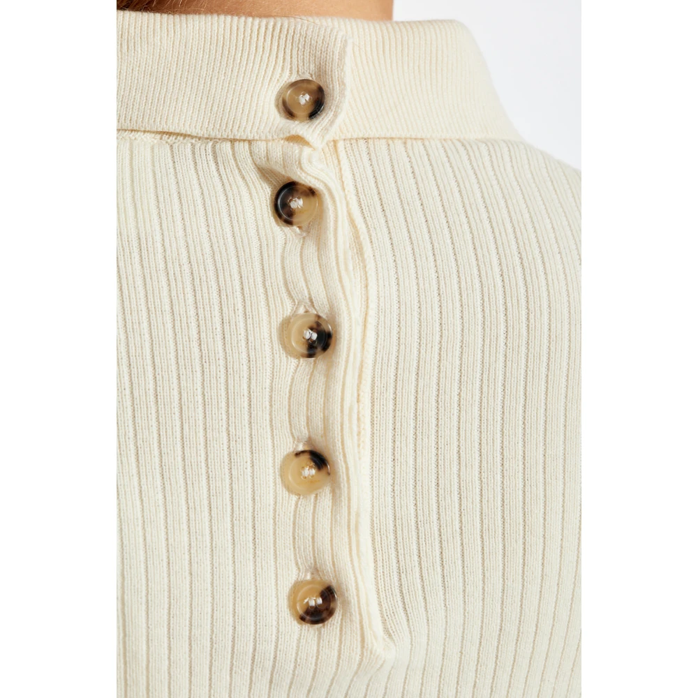 Courrèges Geribbelde trui Beige Dames