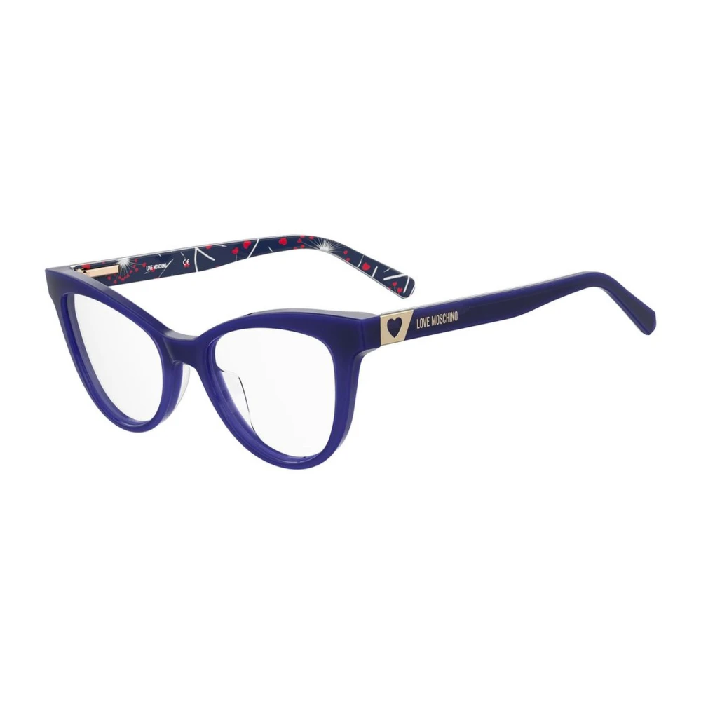 Love Moschino Blauwe Acetaat Frame Bril voor Vrouwen Blue Dames