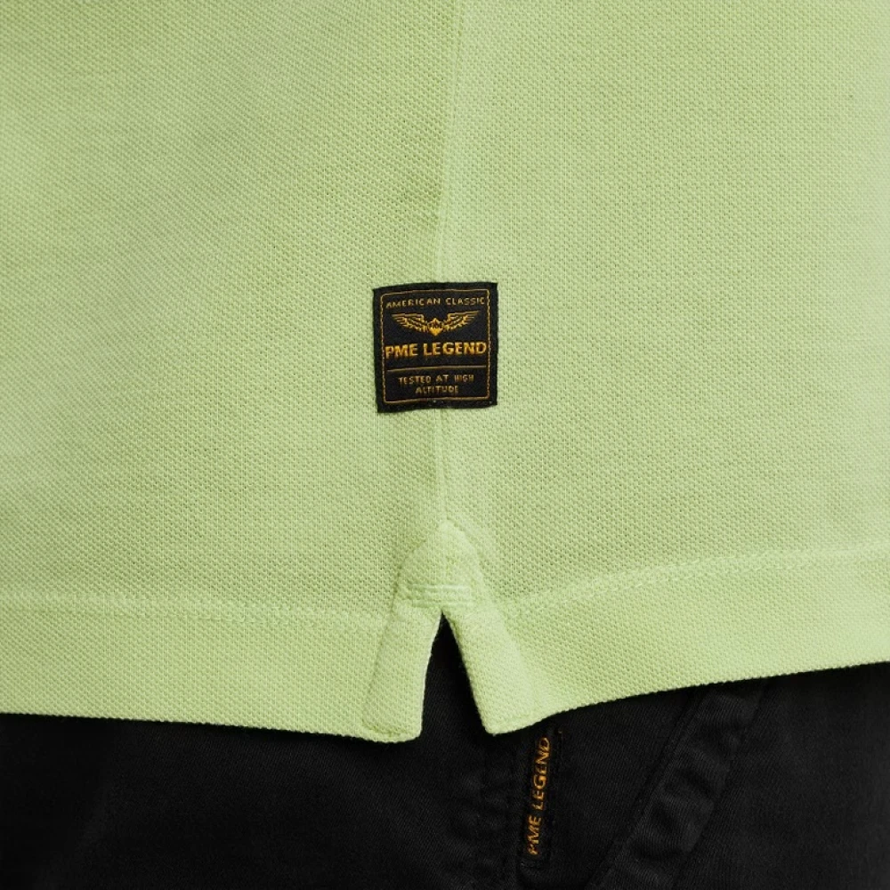 PME Legend Garment-Dyed Polo Shirt Green Heren