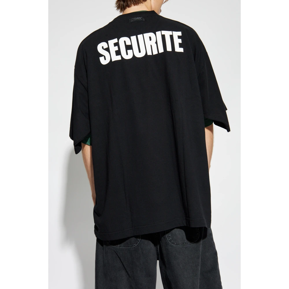 Vetements Dubbel Logo T-shirt Green Heren