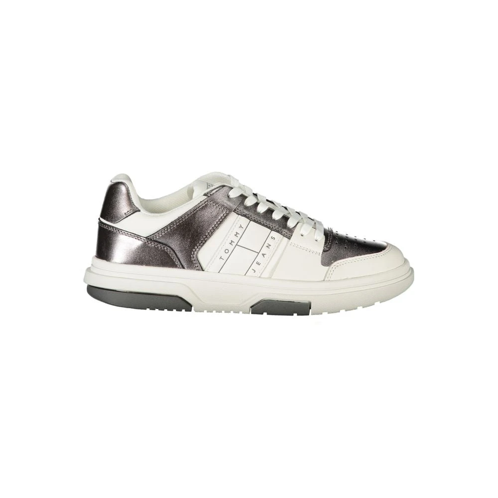 Tommy Hilfiger Women's White Sneakers,, Polyester Sneaker Size 4 Uk