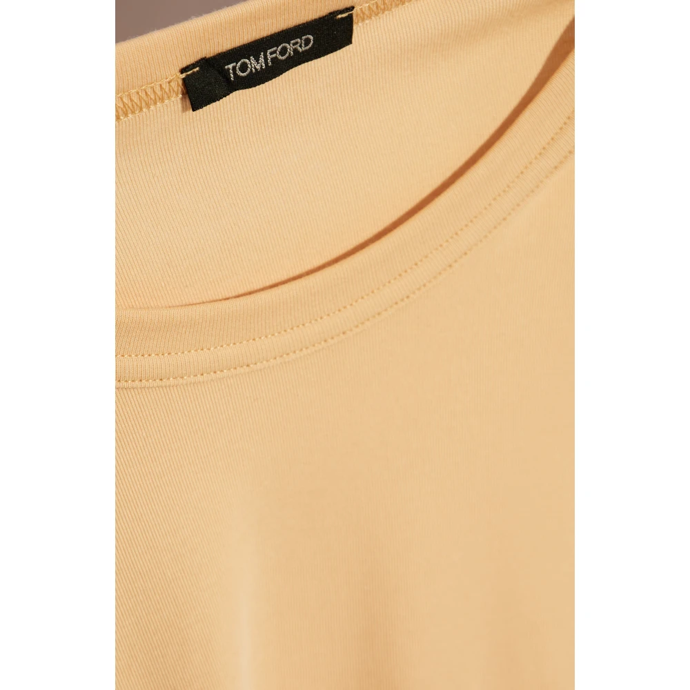 Tom Ford T-shirt uit de 'Underwear' collectie Beige Heren