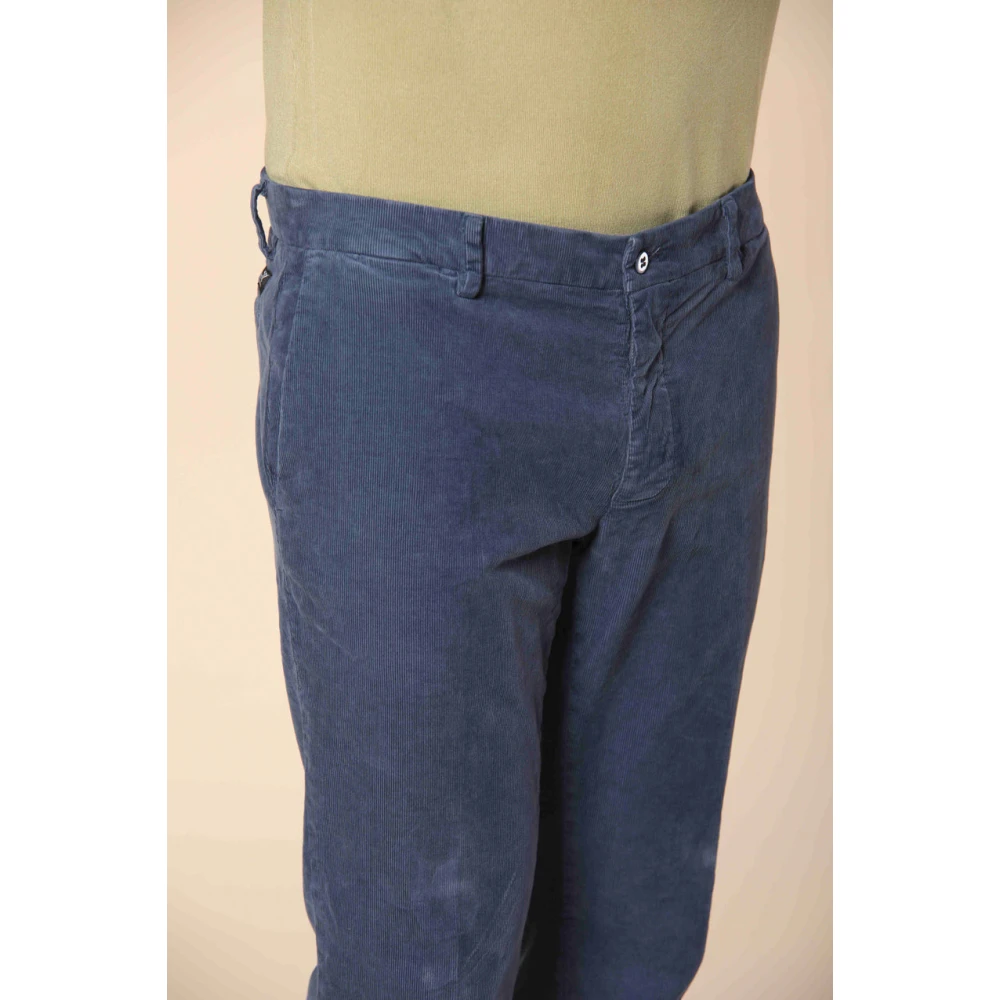 Mason's Fluwelen chino broek voor mannen Blue Heren