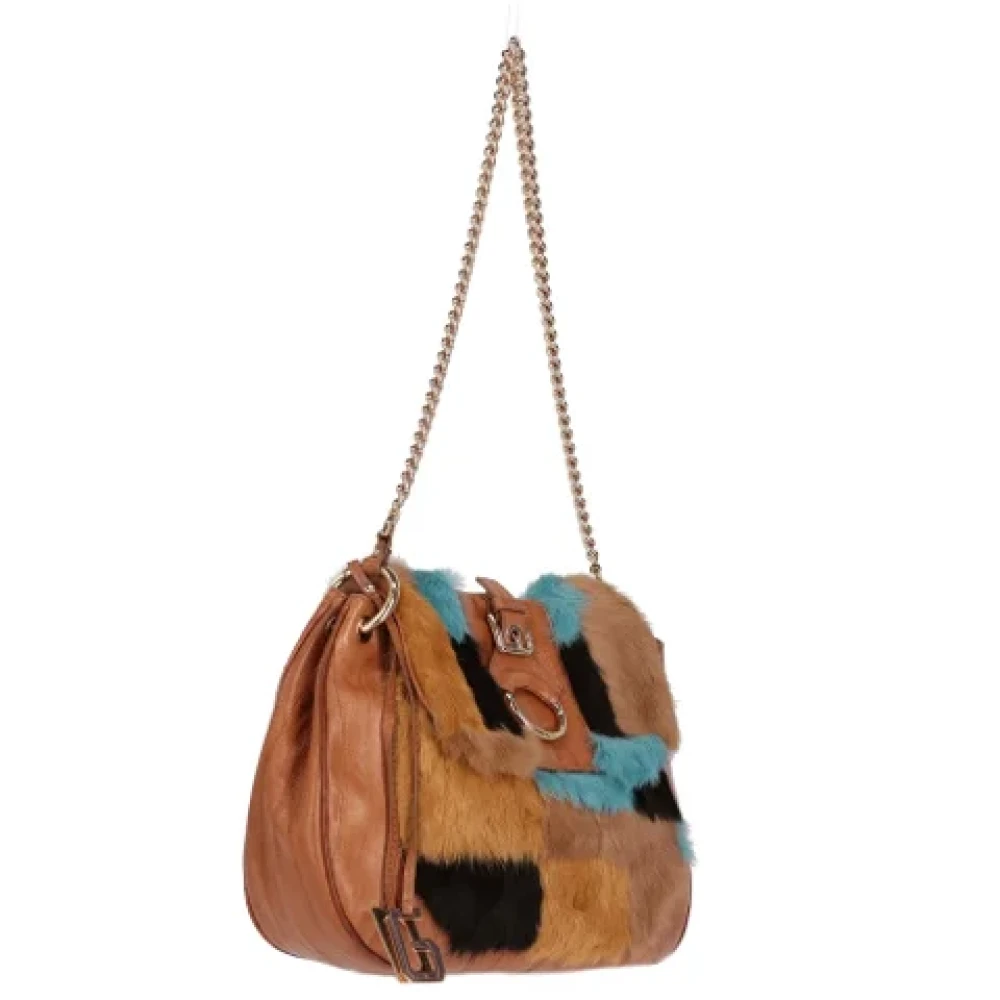 Dolce & Gabbana Pre-owned Leather shoulder-bags Brown Dames