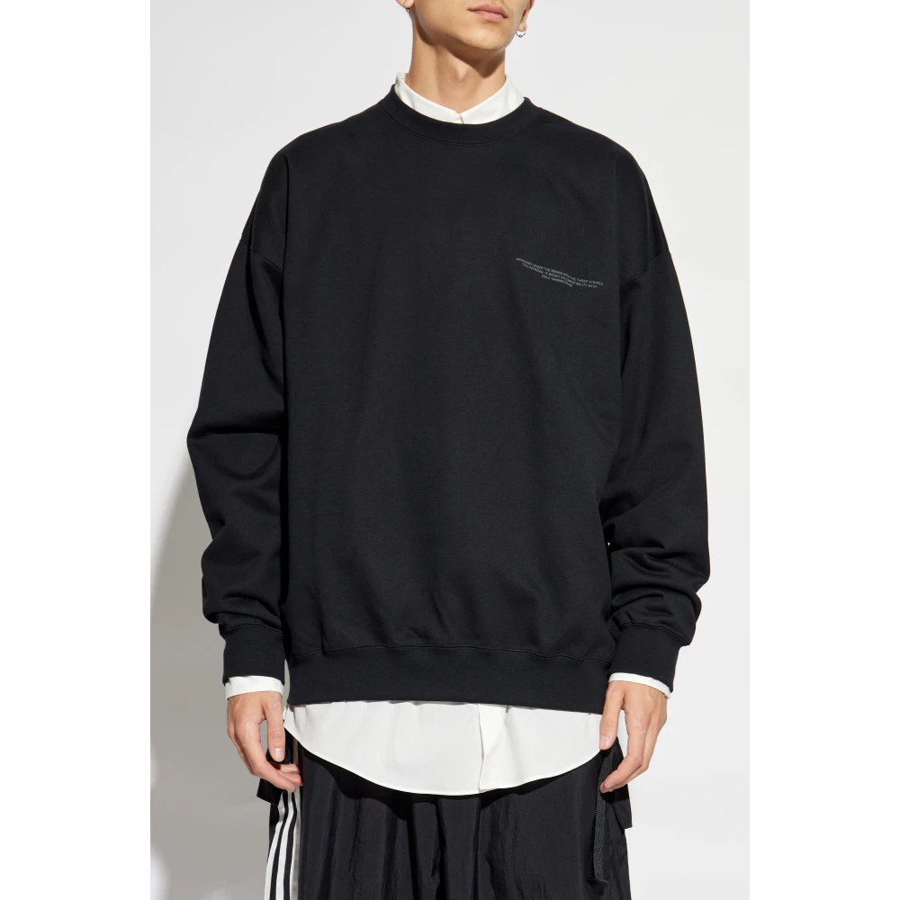 Y-3 Sweatshirt met bedrukt logo Black Unisex