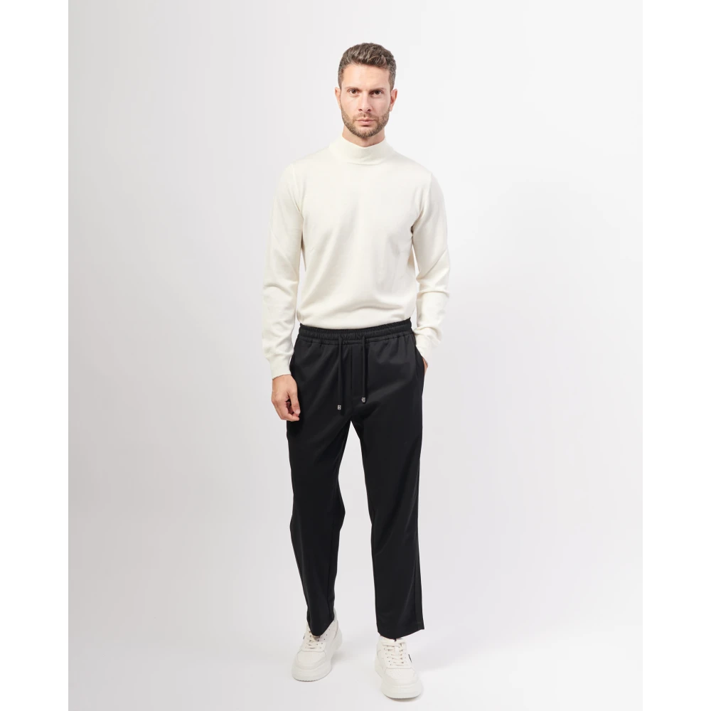 Richmond Zwarte elastische taillebroek Black Heren