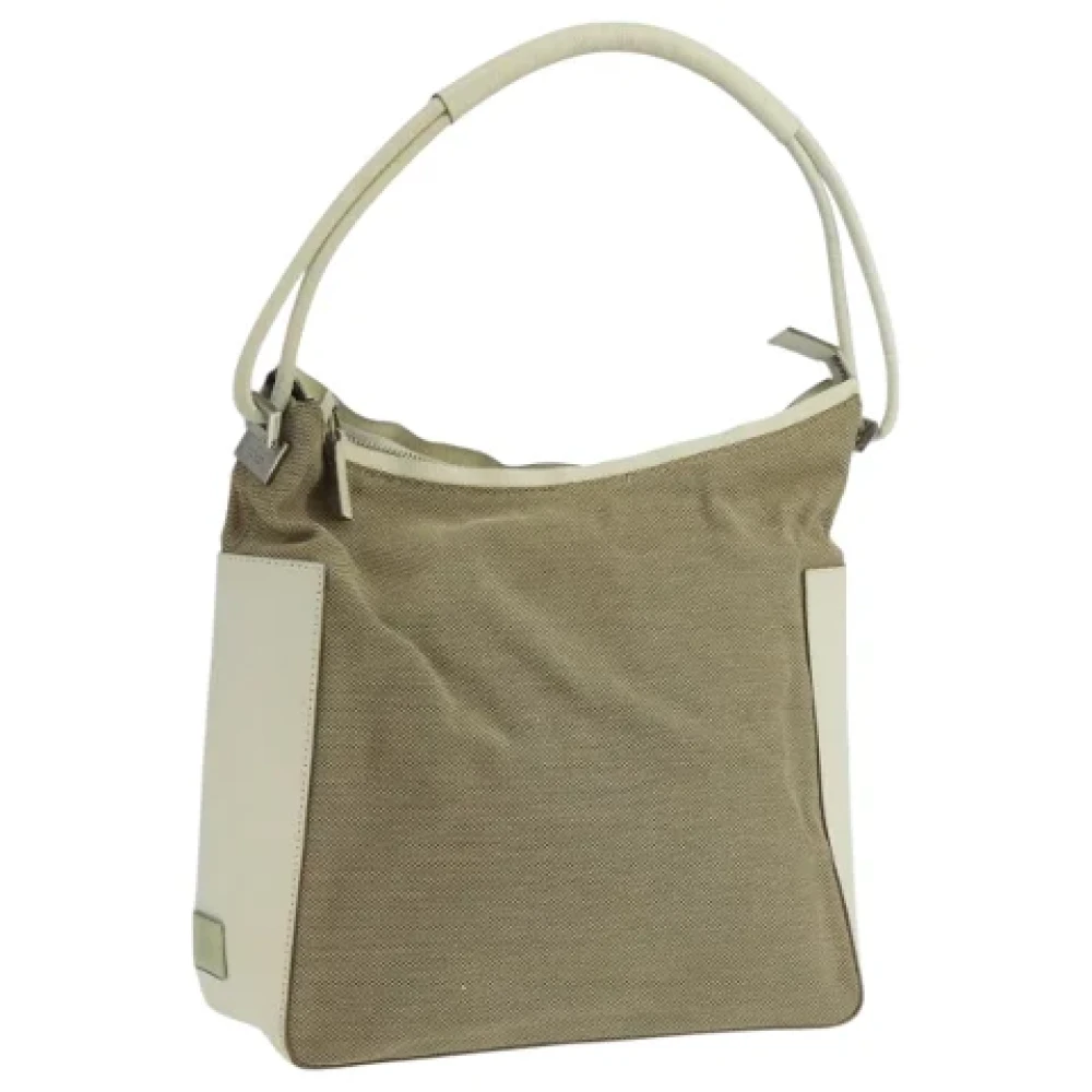 Gucci Vintage Pre-owned Canvas gucci-bags Beige Dames