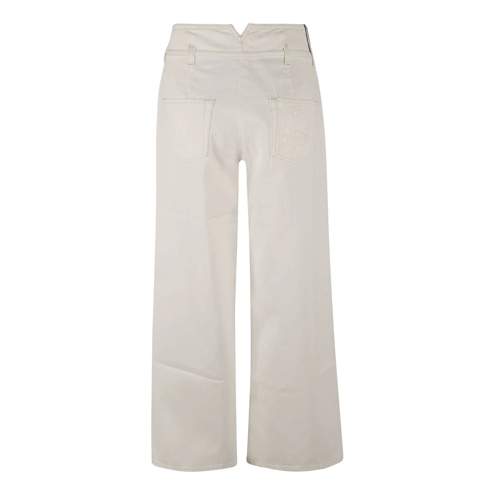 ETRO Witte Denim Jeans voor Vrouwen White Dames