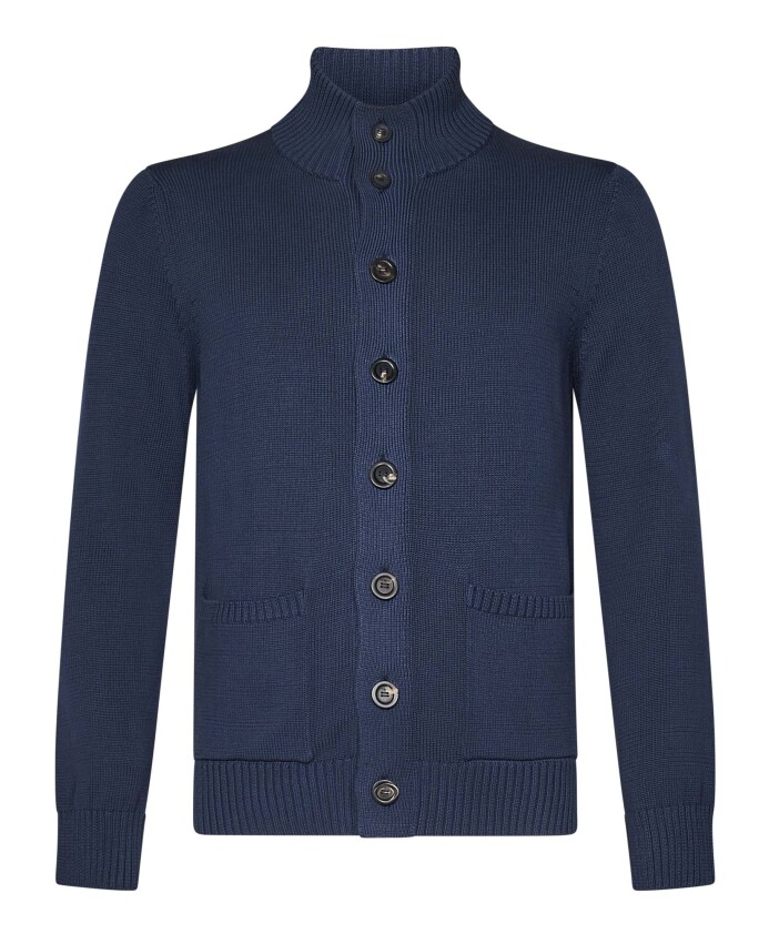manteau-en-coton-bleu-a-col-cotele