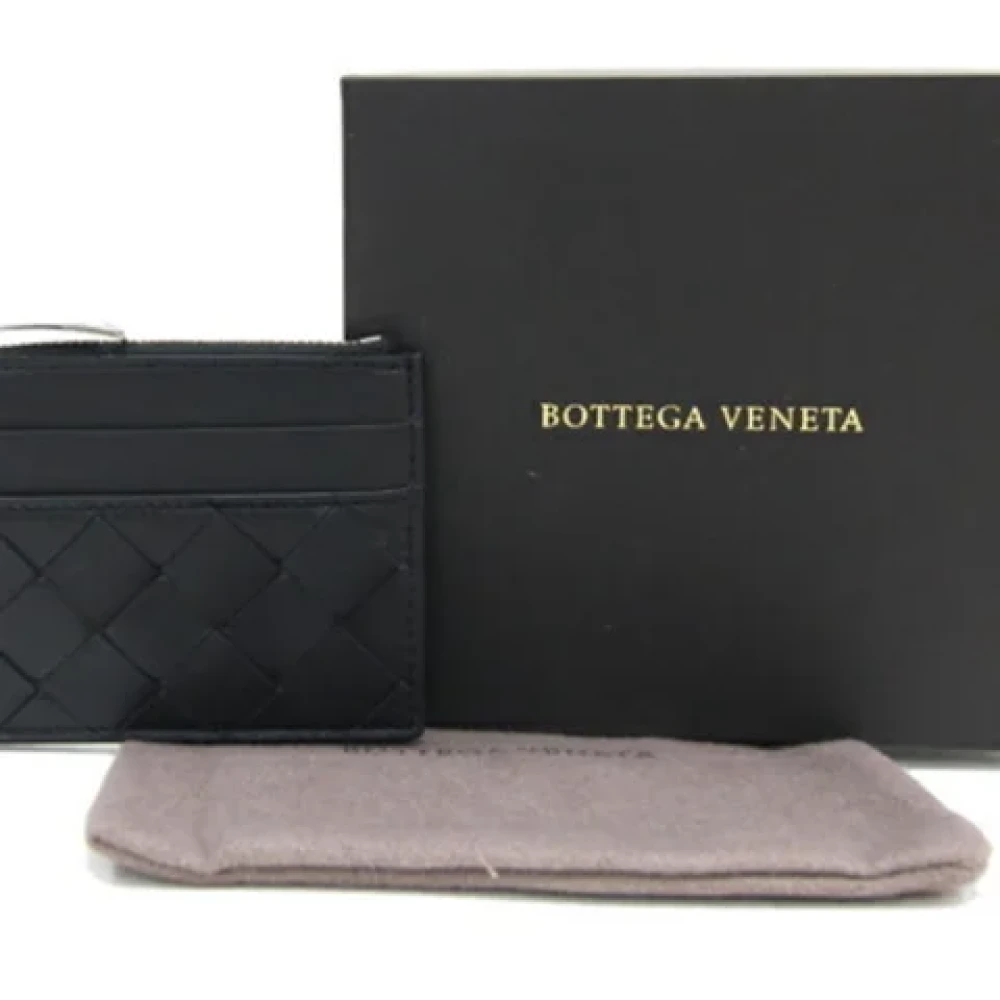 Bottega Veneta Vintage Pre-owned Leather wallets Black Dames