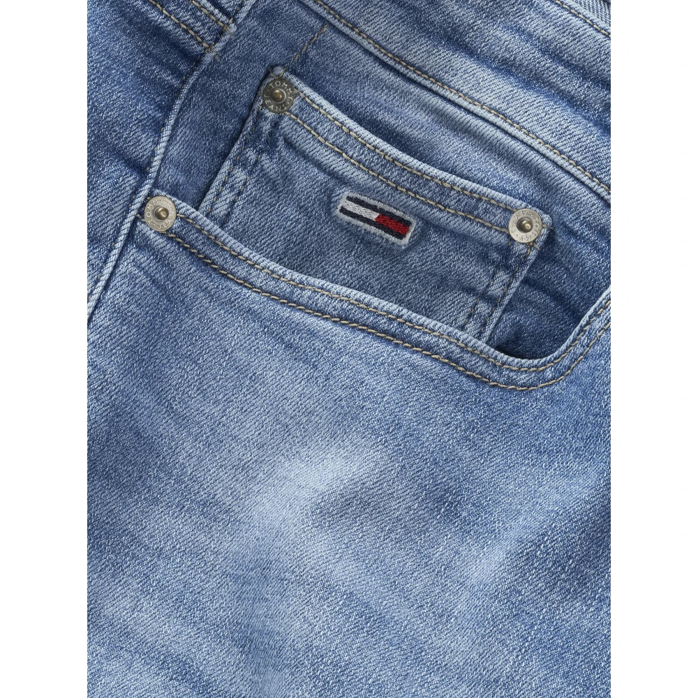 Tommy Jeans Blauwe Skinny Jeans met Ritssluiting Blue Heren