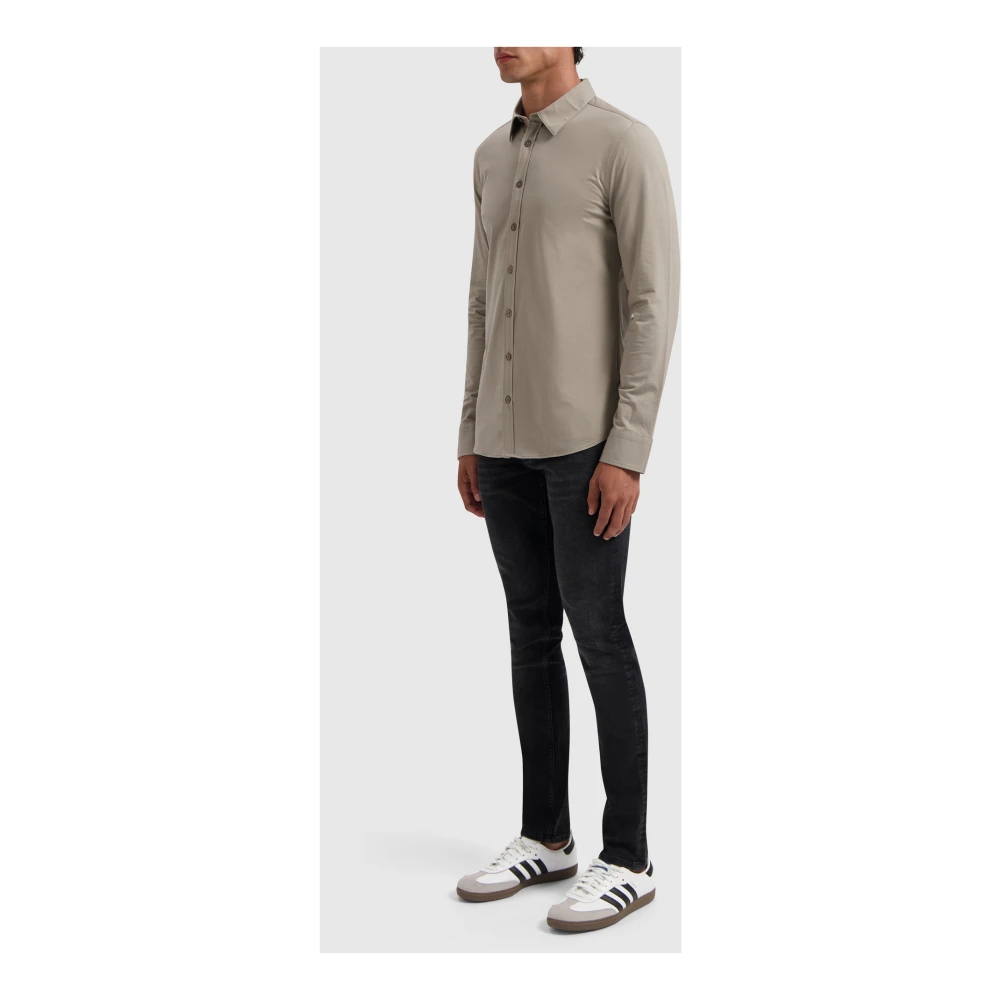 Pure Path Elegant Jersey Shirt Beige Heren