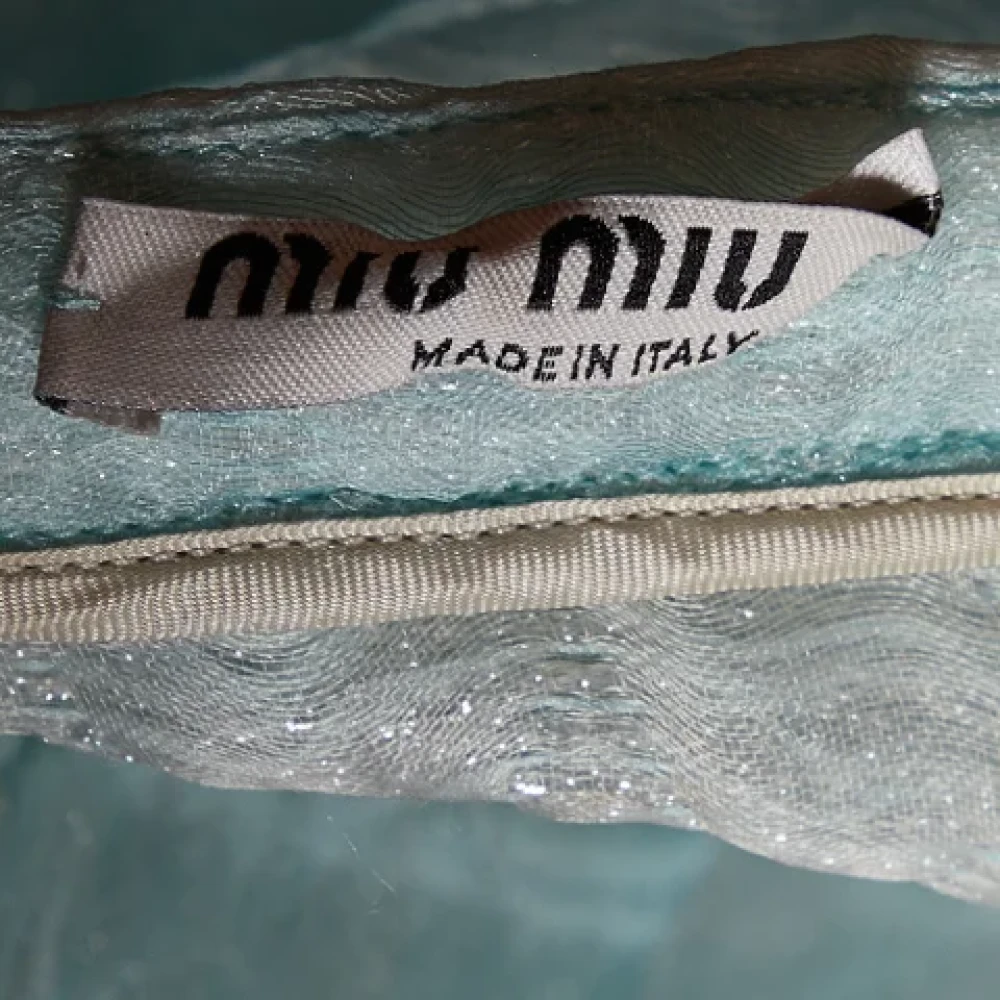 Miu Pre-owned Silk tops Blue Dames