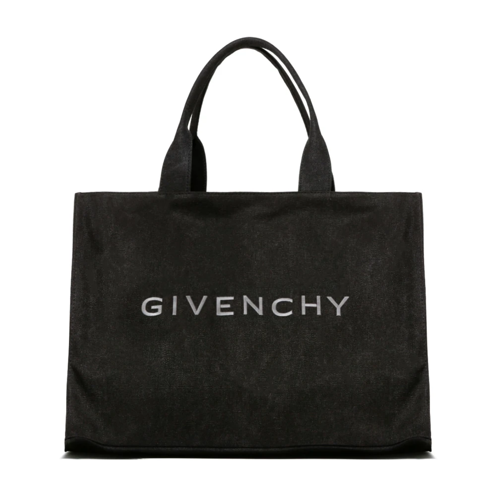 Givenchy Zwarte tassen met handtekeningborduurwerk Black Heren