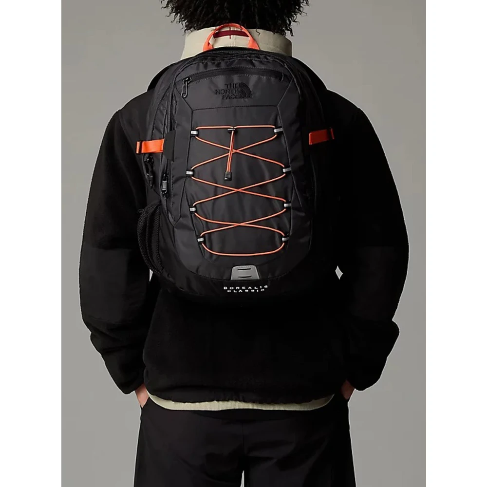 The North Face Klassieke Borealis Rugzak in Asfaltgrijs Black Unisex