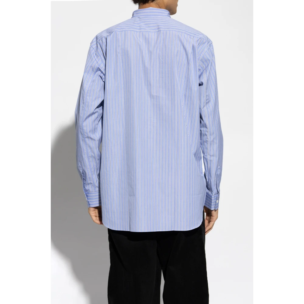 Comme des Garçons Shirt met gestreept patroon Blue Heren