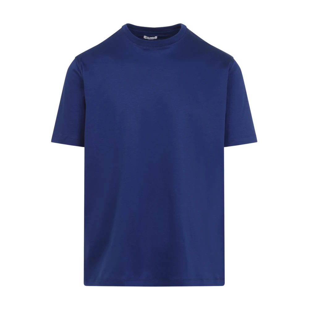 Kiton Blauw T-shirt voor mannen Blue Heren