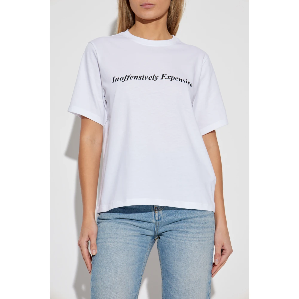 Victoria Beckham T-shirt met print White Dames
