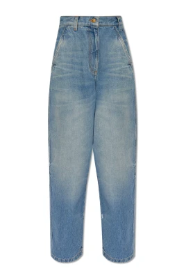Blå Jeans med logotyp